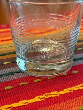 Jameson Black Barrel Clear Whiskey Glass -